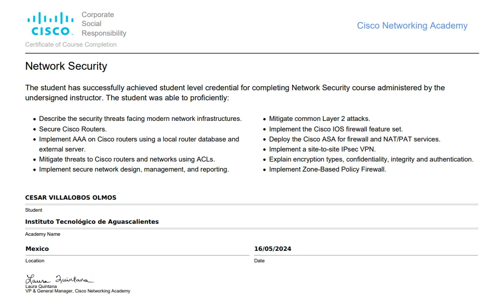 CCNAv7: Network Security